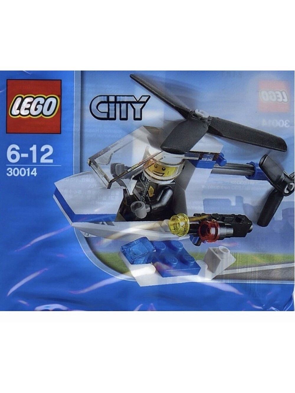 LEGO # 30014 CITY: Police Helicopter 32pc Small Polybag Retired Cop Copter 2011